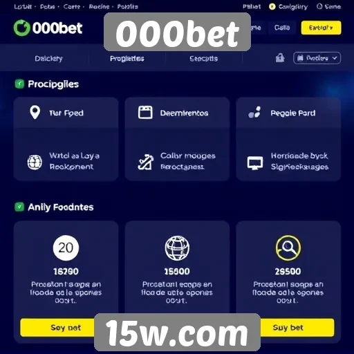 Análise das funcionalidades do site 000bet